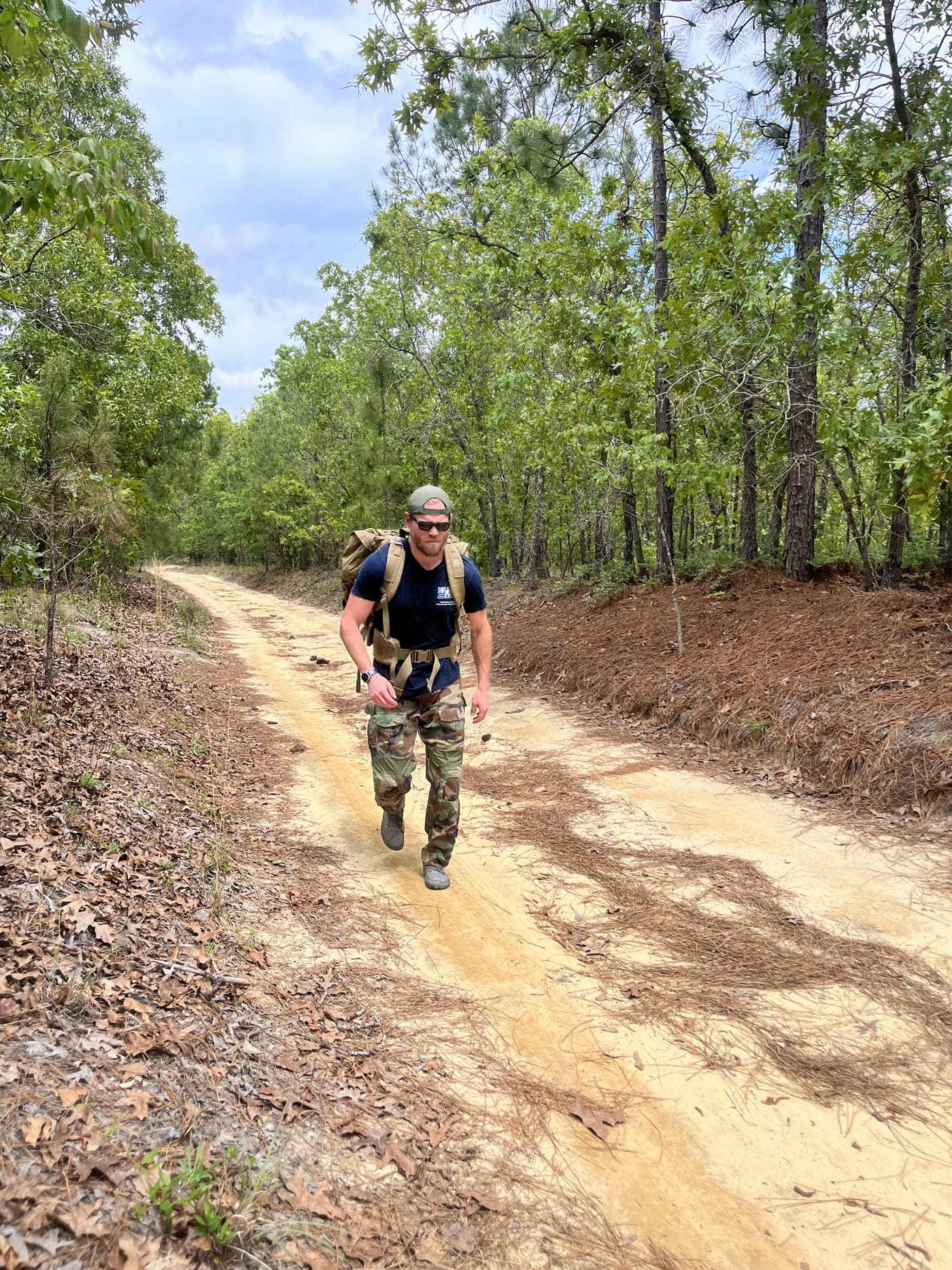 Terminator Training athlete rucking outdoors