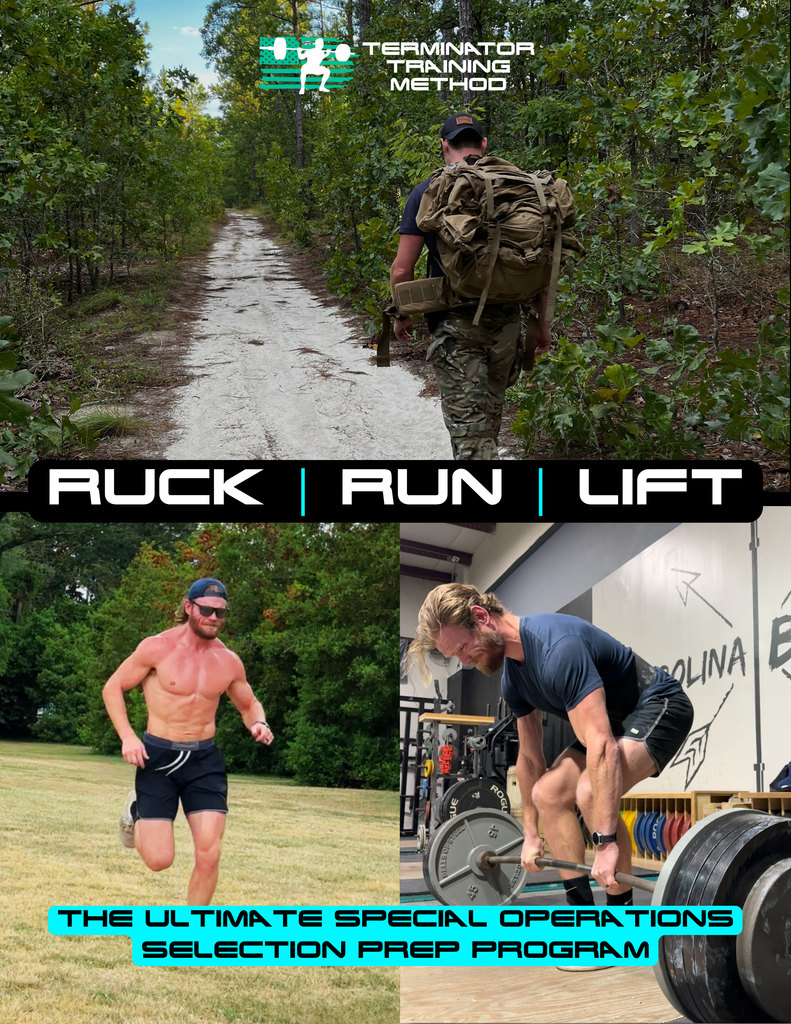 man training for SFAS, RASP, MARSOC, or Delta Force A&S military selection