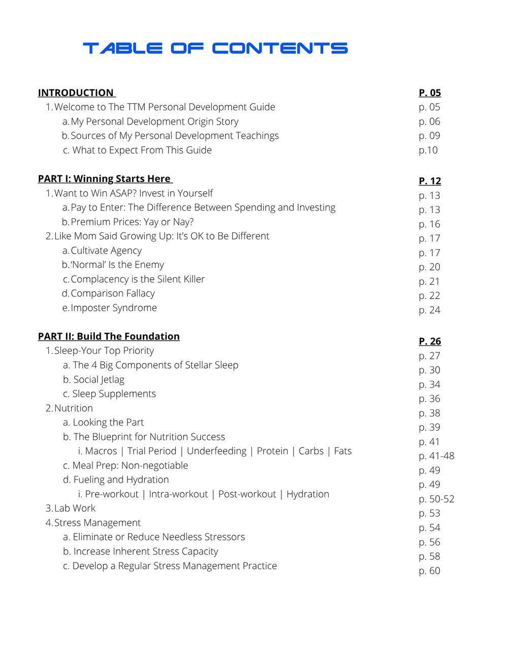 Be The Exception – TTM's Personal Development Handbook